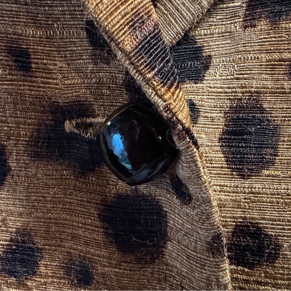 Vintage Dana Buchman Animal Print Textured Blouse/Jacket - size 16 - Picture 1 of 6